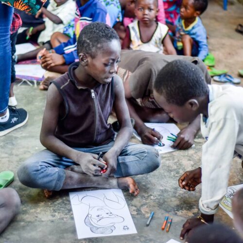 Community outreach — photograph from Little Feet Foundation