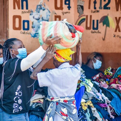 Community outreach — photograph from Little Feet Foundation