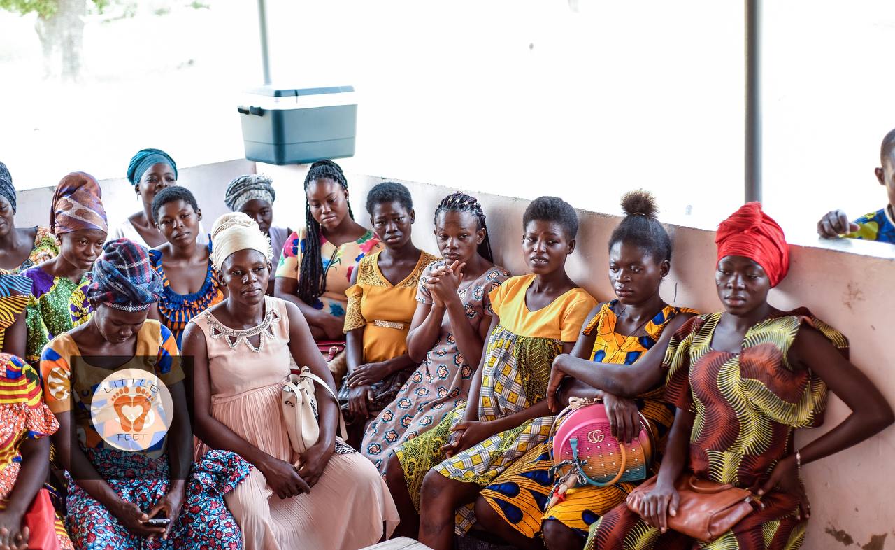 Community outreach — photograph from Little Feet Foundation
