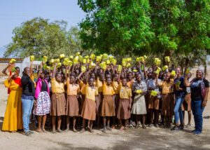 A report on the managing menstrual poverty outreach — photograph from Little Feet Foundation