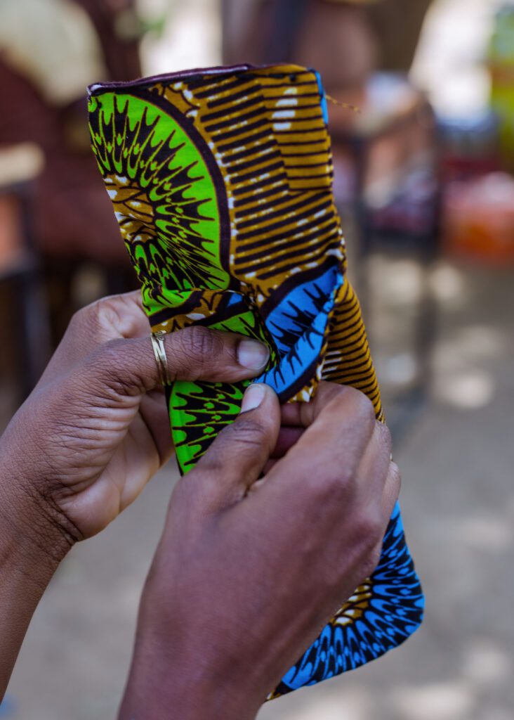A report on the managing menstrual poverty outreach — photograph from Little Feet Foundation