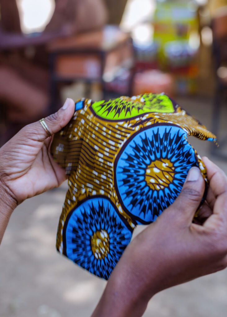 A report on the managing menstrual poverty outreach — photograph from Little Feet Foundation