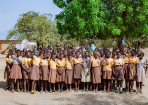 A report on the managing menstrual poverty outreach — photograph from Little Feet Foundation