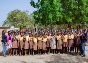 A report on the managing menstrual poverty outreach — photograph from Little Feet Foundation