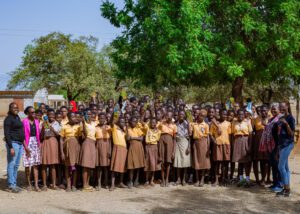 A report on the managing menstrual poverty outreach — photograph from Little Feet Foundation