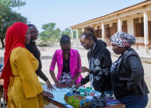 A report on the managing menstrual poverty outreach — photograph from Little Feet Foundation
