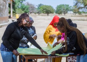 A report on the managing menstrual poverty outreach — photograph from Little Feet Foundation
