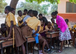 A report on the managing menstrual poverty outreach — photograph from Little Feet Foundation