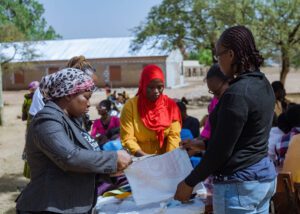 A report on the managing menstrual poverty outreach — photograph from Little Feet Foundation