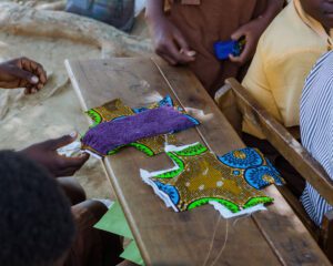A report on the managing menstrual poverty outreach — photograph from Little Feet Foundation