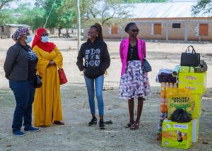 A report on the managing menstrual poverty outreach — photograph from Little Feet Foundation