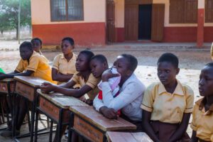 A report on the managing menstrual poverty outreach — photograph from Little Feet Foundation