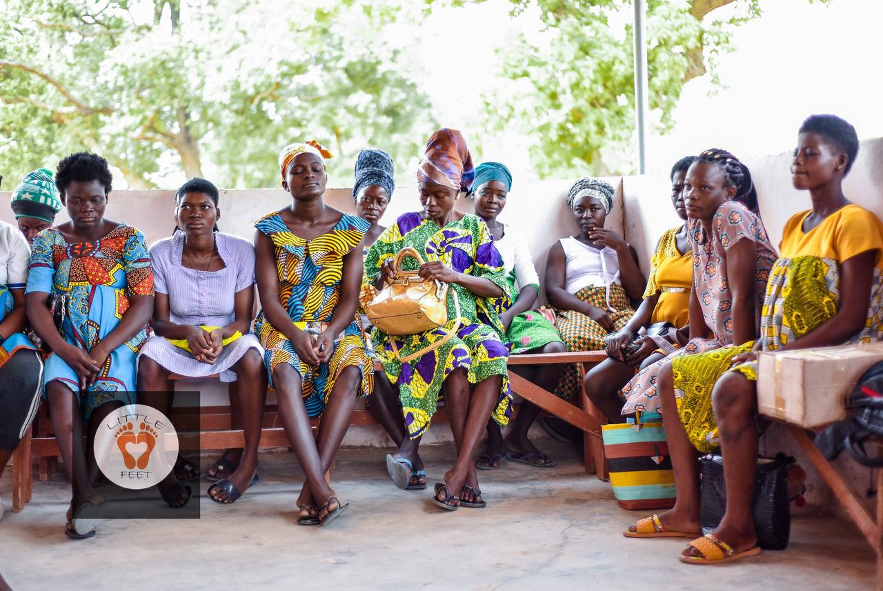 Community outreach — photograph from Little Feet Foundation